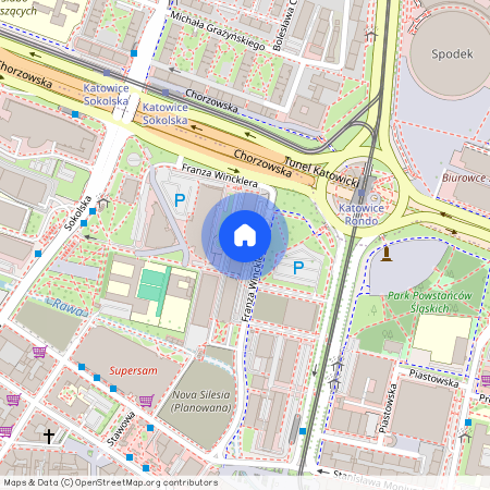 Aleja Wojciecha Korfantego 24, Śródmieście, Katowice, śląskie