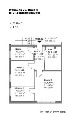 Wohnen auf der Wilhelmshöhe in Eutin: 2,5-Zimmer-Wohnung zu mieten - Photo 1