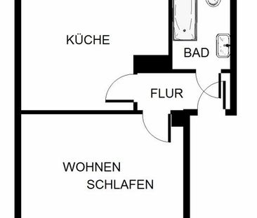 Singlewohnung für eine Person! - Foto 1