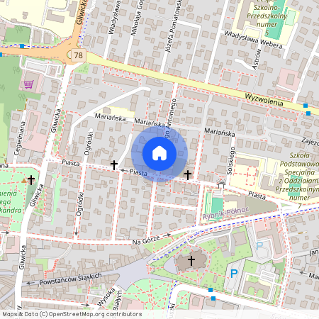 ul. św. Antoniego, Rybnik-Północ, Rybnik, śląskie