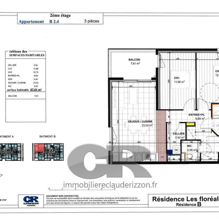 Location Appartement 3 pièces 67m² YUTZ 57970 - Photo 2
