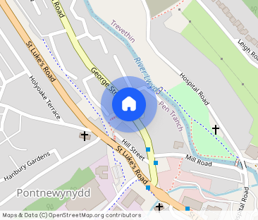 Flat , Belgrave Court, George Street, Pontnewynydd, Pontypool - Photo 1