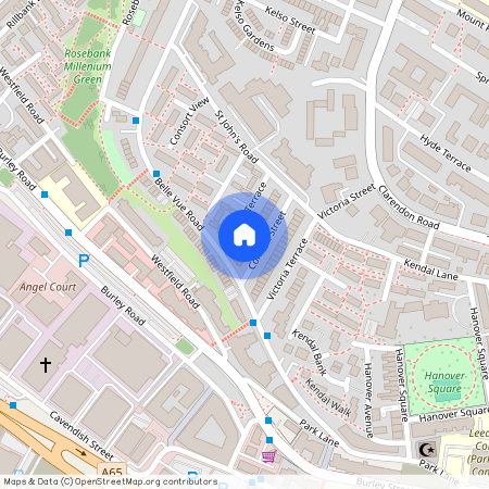 Flat 3, 8 Consort Terrace, Leeds, LS3 1ET., Leeds .