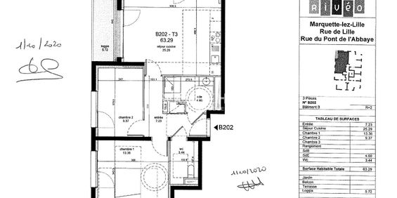 Location Appartement 3 pièces 63m² MARQUETTE LEZ LILLE 59520 - Photo 3