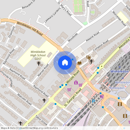 Wimbledon Hill Road, Wimbledon, London, SW19