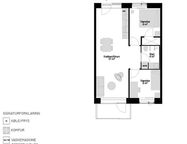 Godsbanen 107, 3. lejl. 3, Aalborg - Foto 1