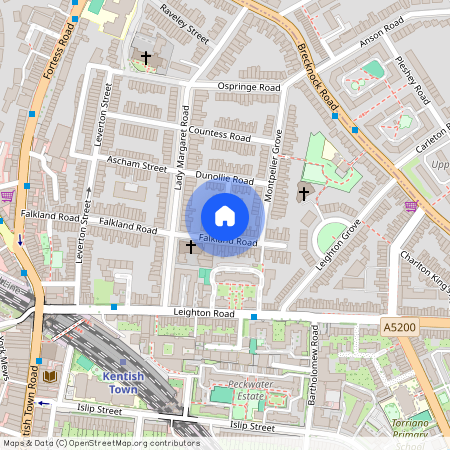 Falkland Road, Kentish Town, NW5, London