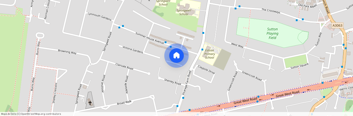 Queens Gardens, Hounslow, TW5