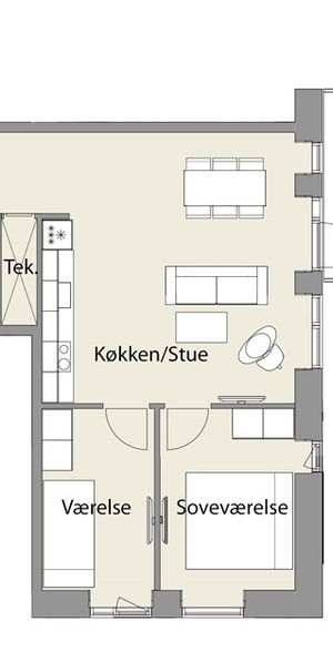 På 5. sal finder du denne lyse - Foto 1