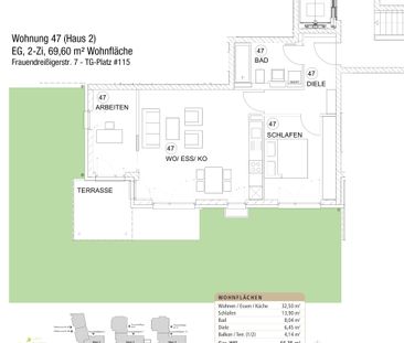 Attraktive 2,5-Zimmer EG-Wohnung mit Garten & Tiefgarage in zentraler Lage von München Ramersdorf - Foto 4