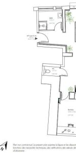 Appartement à louer 2 pièces 58.26m² - Photo 4