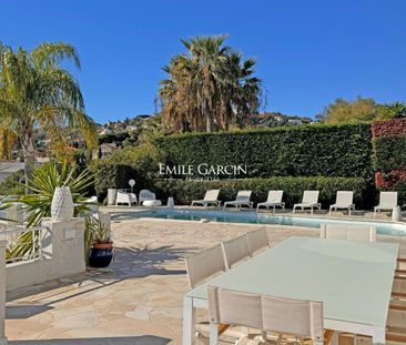 A louer, Golfe Juan Cote d'Azur, villa vue mer avec piscine - Photo 4