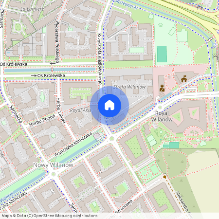 ul. Krzysztofa Kieślowskiego, Błonia Wilanowskie, Wilanów, Warszawa, mazowieckie