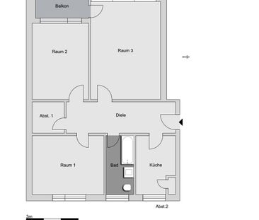 3-Zimmer-Wohnung in Hamburg Hamm - Foto 2