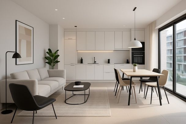 Nieuwbouw, 1 slaapkamer appartement te huur in de Panne - Foto 1