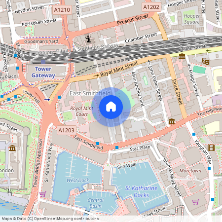 St. Mary Graces Court, Cartwright Street, London