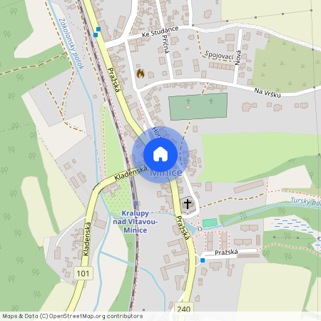 Pražská, Kralupy nad Vltavou - Minice, okres Mělník