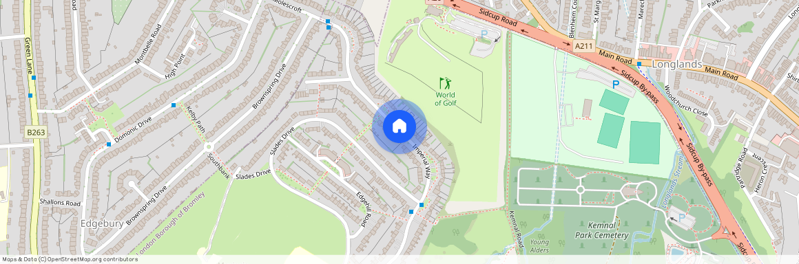 Imperial Way, Chislehurst, Kent, BR7