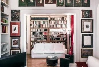 Prati: Spacious, tastefully furnished 1 bedroom, living, study, kitchen and bath. Located in beautiful building on high floor. Bright, silent, near services, metro and center. #1709