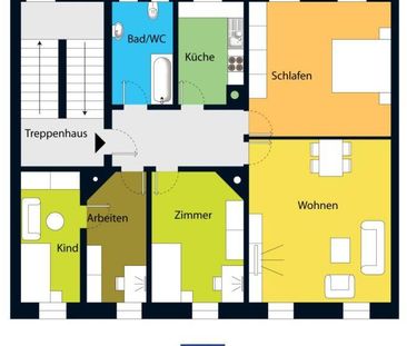 Schöne Etagenwohnung in zentraler Lage in Döbeln! - Photo 1