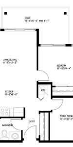 1 Bedroom + Study - Photo 4