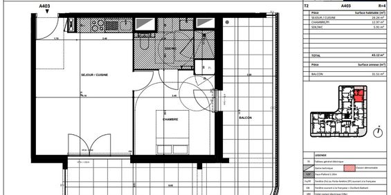 Appartement T2 à louer Cesson Sevigne - 43 m² - Photo 3