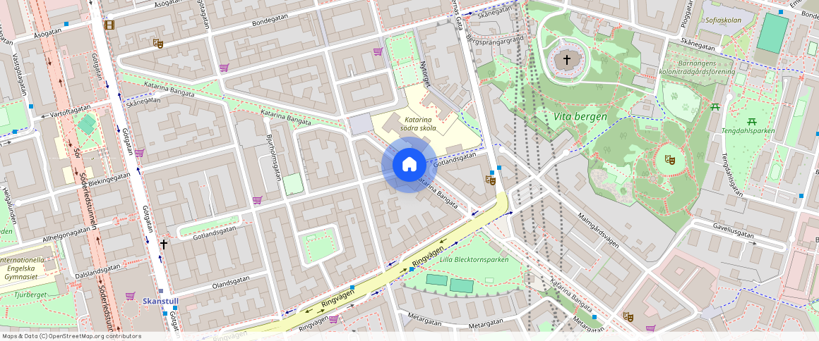 Katarina Bangata, Stockholm