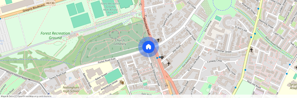 Flat 2, 9a Forest Road East, Nottingham, NG1 4HJ