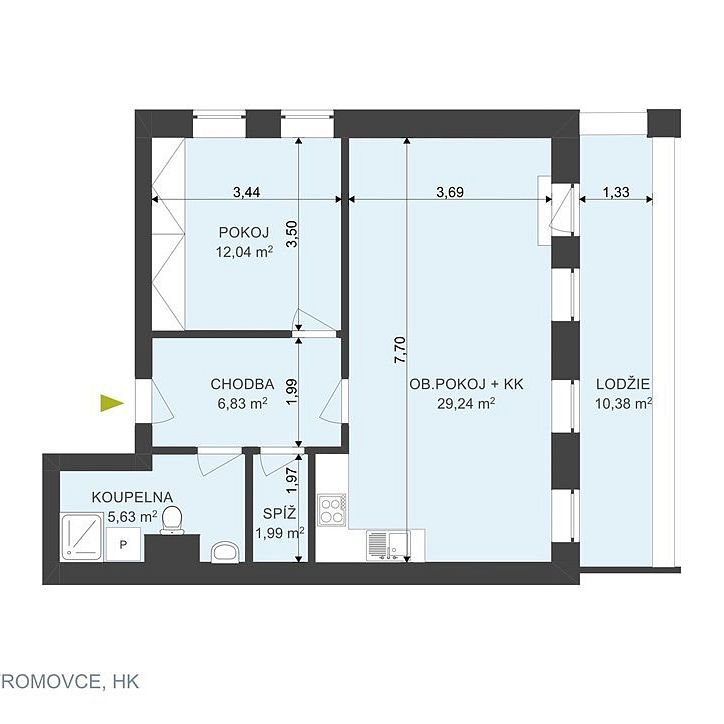 Pronájem bytu 2+kk 66 m² - Photo 1