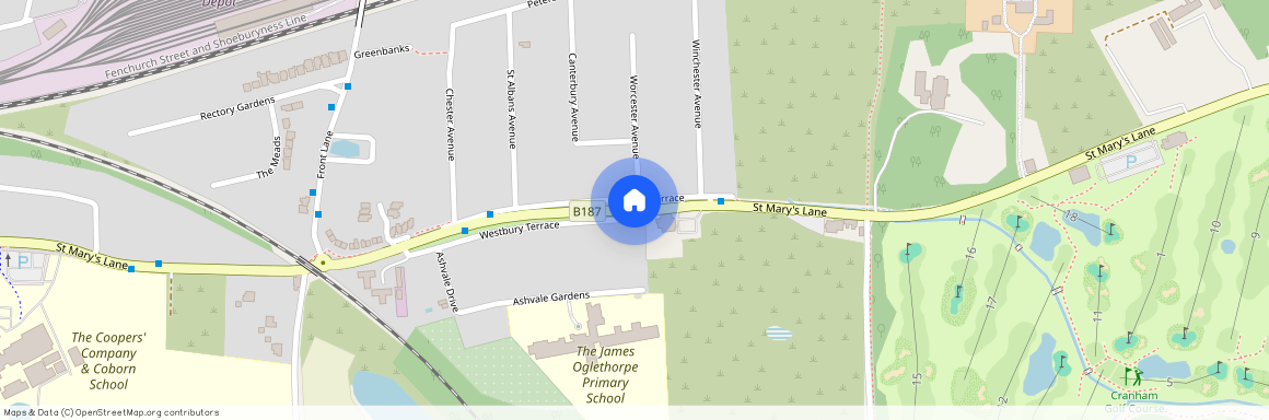 St. Marys Lane, Upminster, RM14