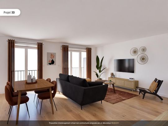 location Appartement T4 DE 94.4m² À COURBEVOIE - Photo 1