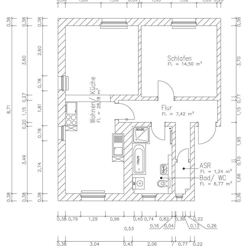 *Neu sanierte Zweiraumwohnung in Glösa* - Foto 1