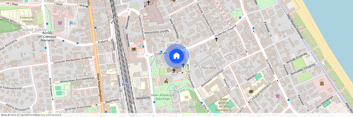 ul. Fryderyka Chopina, Centrum Południe, Dolny Sopot, Sopot, pomorskie