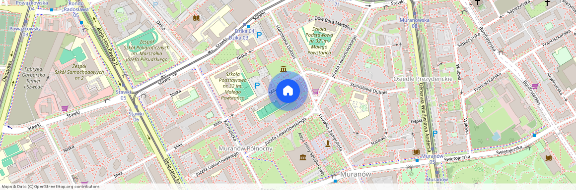 ul. Miła, Muranów, Śródmieście, Warszawa, mazowieckie
