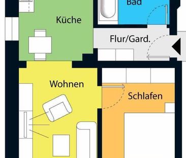 Hübsche, modern sanierte Wohlfühlwohnung mit Balkon und perfekter K... - Foto 1