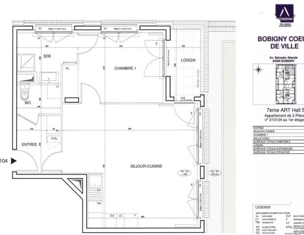 location Appartement T2 DE 52.4m² À BOBIGNY - Photo 1