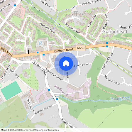 Co-Operative Street, Springhead, Saddleworth, OL4