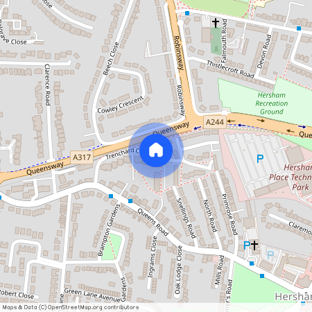 Trenchard Close, Hersham, Walton-On-Thames