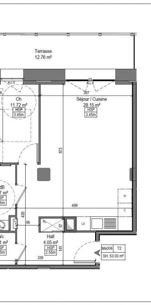 Appartement à louer 2 pièces 51.55m² - Photo 2