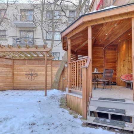 Magnifique 4 1/2 à louer Ahuntsic, cour arrière, Parc de la visitation - Photo 3