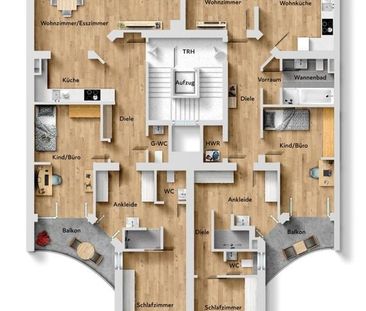 Objekt Nr. 67_3, 40215 Düsseldorf Carlstadt 3-Zimmer-Wohnung zwisch... - Photo 1