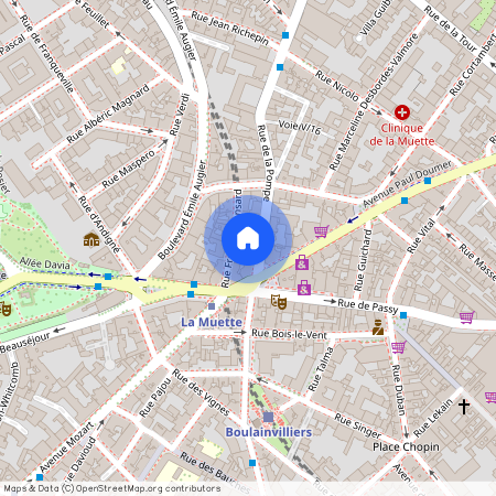 3 pièces avec terrasse - Rue de la Pompe, Paris 16Ème