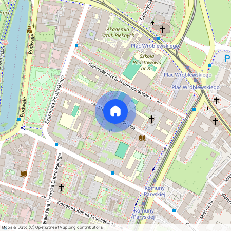 ul. Stanisława Worcella, Przedmieście Oławskie, Krzyki, Wrocław, dolnośląskie