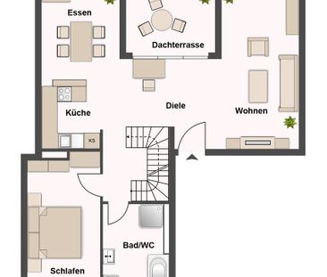 Hell-modern-zentral! 3-Zi.-Maisonette-Wohnung mit Dachterrasse und Tiefgaragenstellplatz in Neumarkt - Photo 5