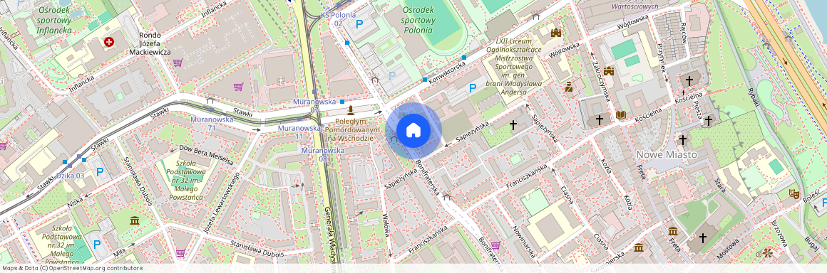 ul. Bonifraterska, Nowe Miasto, Śródmieście, Warszawa, mazowieckie