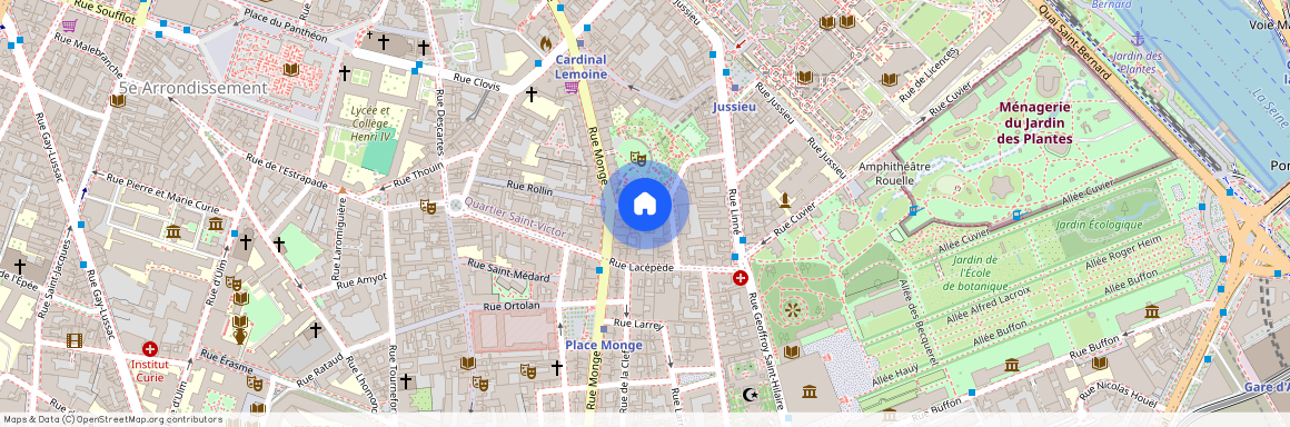 Rue de Navarre, entre Rue Jussieux et Rue Monge 75005 Paris (5e arrondissement)