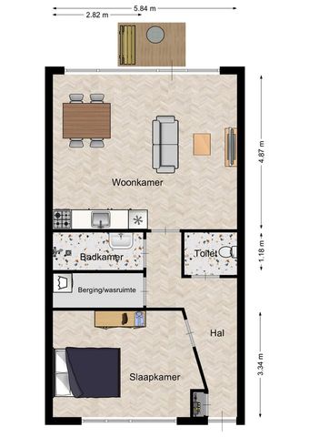 Appartement te huur: De Gloep 53 7241 DT Lochem - Foto 3