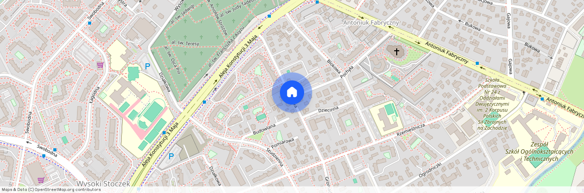 ul. Scaleniowa, Wysoki Stoczek, Białystok, podlaskie