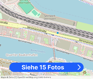 Helle 3-Zimmer Wohnung im 6. OG mit Balkon und Aufzug am Baakenhafen! - Foto 1