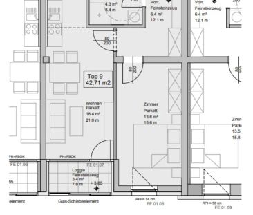 Charmante 2-Zimmer-Wohnung mit Loggia in Graz - Foto 5